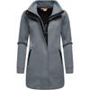 Sweatjacke RAGWEAR "Letrice Bonded", Damen, Gr. S (36), grau, Sweatware, Obermaterial:100% Polyester, Futter: 100% Polyester, elegant, tailliert Po-bedeckend, hoch geschlossener Ausschnitt, Langarm Ärmel ohne Ärmelschlitz normaler Saum, Sweatjacken,...
