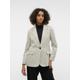 Longblazer VERO MODA "VMRITA LS LOOSE BLAZER NOOS" Gr. XL (42), beige (silver lining) Damen Blazer