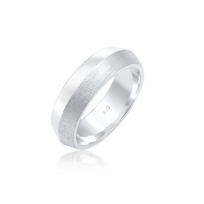 Partnerring ELLI PREMIUM "Paarring Trauring Freundschaft 925 Sterling Silber" Gr. 52, silber, Fingerringe, Damen, 52mm, Silber 925 (Sterlingsilber), 6mm Image