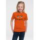 T-Shirt LOGOSHIRT "Die Maus - Gesicht" Gr. 116, orange Mädchen Shirts T-Shirts mit coolem Print