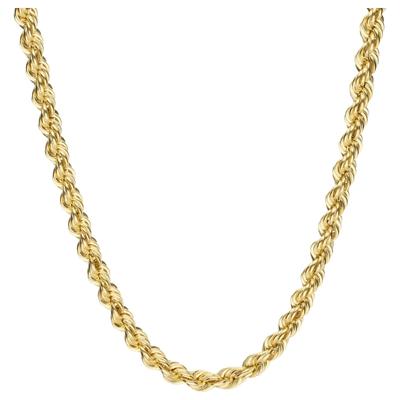 Goldkette LUIGI MERANO "Kordelkette, hohl, Gold 585" Gr. 55, gold, Halsketten, Damen, 55cm, Gelbgold 585