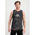 Muscleshirt ALPHA INDUSTRIES "ALPHA Men - Tank Tops Basic Camo" Gr. S, schwarz (black camo) Herren Shirts Ärmellose