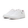 Sneaker PUMA "Court Classy Sneakers Damen", Gr. 39, pink (weiß whisp of pink silber gray), Obermaterial: Synthetik; Futter: Textil; Innensohle: Textil; Laufsohle: Gummi, Schuhe
