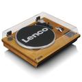 LENCO Plattenspieler "LS-55WA - BT, USB, MP3, Lautsprecher" braun Plattenspieler