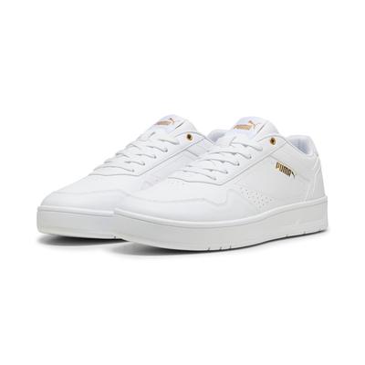 Sneaker PUMA "COURT CLASSIC", Gr. 47, weiß (puma weiß, puma gold), Synthetik, sportlich, Schuhe Image