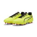 Fußballschuh PUMA "KING PRO FG/AG" Gr. 41, bunt (electric lime, puma black, poison pink) Schuhe Fußballschuhe