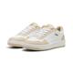Sneaker PUMA "Court Classy Sneakers Damen" Gr. 35.5, weiß (white cashew gold beige) Schuhe Sneaker