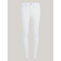 Skinny-fit-Jeans TOMMY HILFIGER CURVE "CRV HARLEM U SKINNY HW CLR" Gr. 48, N-Gr, weiß (th optic white) Damen Jeans Röhrenjeans