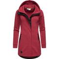 Sweatjacke RAGWEAR "Letty Intl." Gr. XL (42), pink (hellpink) Damen Sweatjacken Sportliche Kapuzenjacke mit Kunstleder-Elementen