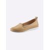 Slipper ANDREA CONTI, Damen, Gr. 39, braun (camel), Glattleder, Leder, sportlich, Schuhe