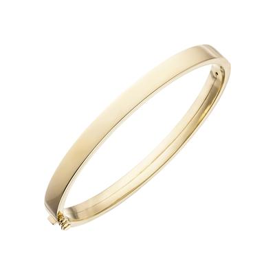 Armreif JOBO Armbänder Gr. Gelbgold 375, gelb (gelbgold 375) Damen oval 375 Gold