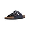 Sandale CRUZ "Santa", Damen, Gr. 39, blau (dunkelblau, blau), Polyurethane, Synthetik, casual, Schuhe Pantolette Schlappen, mit Kork- und Naturkautschuksohle