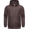 Outdoorjacke RAGWEAR "Stewie II", Herren, Gr. M (50), braun (dunkelbraun), Obermaterial: 100% Polyester, Futter: 100% Polyester, casual, gerade hüftbedeckend, Langarm Ärmel ohne Ärmelschlitz Rippstrickbündchen, Jacken, stylische Herren...