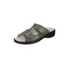 Pantolette NATURAL FEET "Leonie", Damen, Gr. 37, grau, Lederimitat, casual, Schuhe, mit bequemem Fußbett