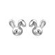 Paar Ohrstecker JOBO "Hase" Ohrringe Gr. Silber 925 (Sterlingsilber), silberfarben (silber 925) Jobo