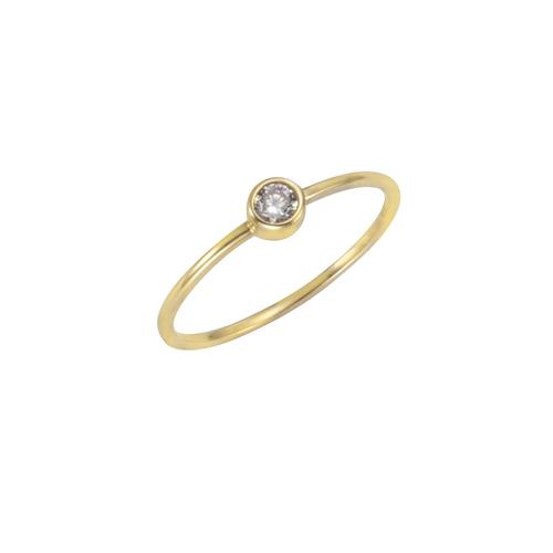 Fingerring CELESTA Fingerringe Gr. 058 (18,5), Gold, gelb (gelb, weiß) Damen