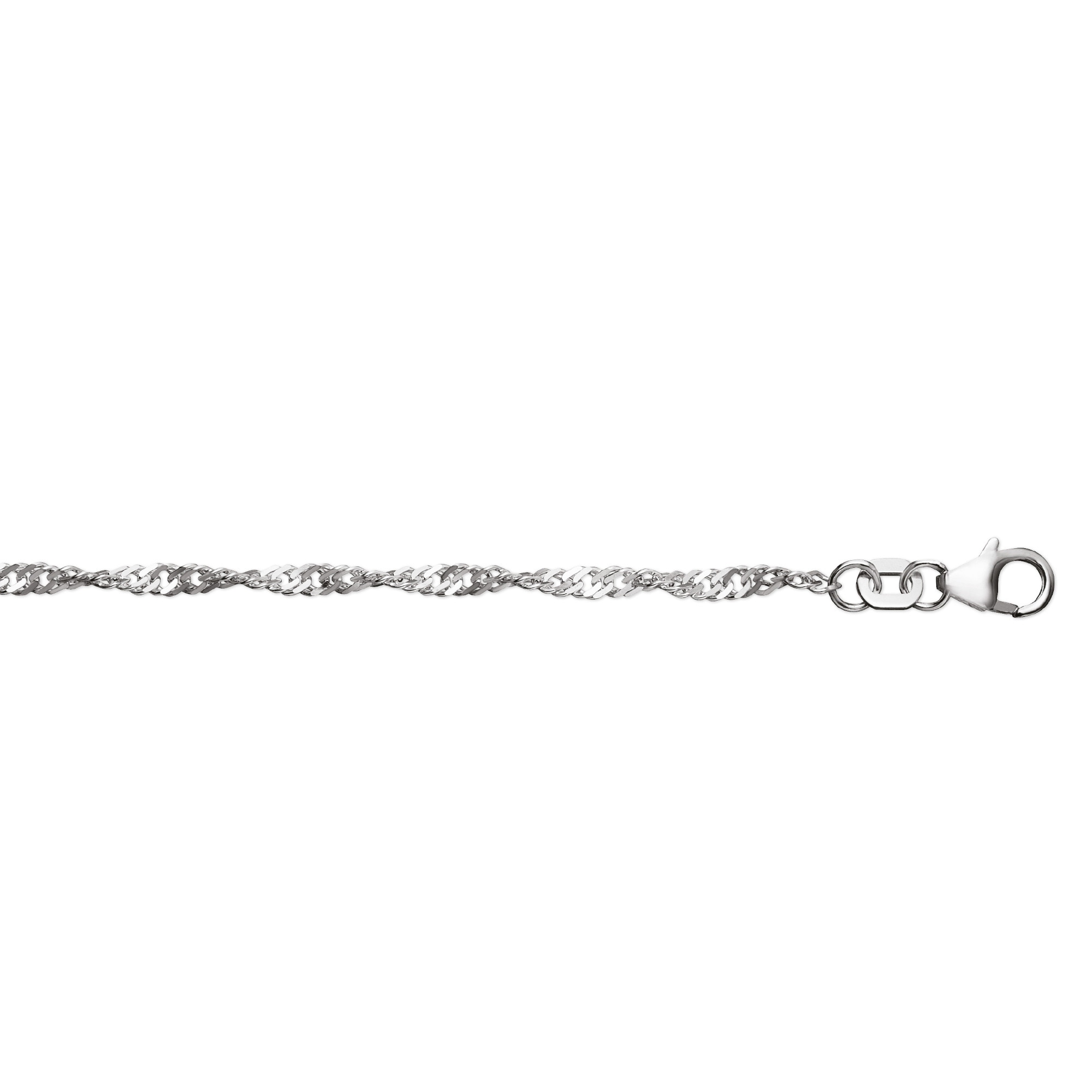 Fußkette ONE ELEMENT "Fußkettchen aus 925 Silber 25 cm Ø 2,40 mm mm", silber, Fußketten, Damen, Silber 925 (Sterlingsilber), Klassisch & stilvoll – ein Begleiter für viele Anlässe