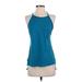 lucy Active Tank Top: Blue Activewear - Women's Size X-Small