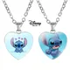 Collier coeur CAN o & Stitch pour enfants pendentif en verre imprimé photo cadeaux de bijoux faits