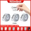 Niimbot-Mini imprimante d'étiquettes transparentes auto-arina portable thermique étanche huile