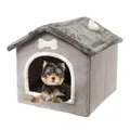 Niche d'intérieur pliable pour chien et chat lit chaud petits condos pour animaux de compagnie