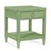 Birch Lane™ Jandre 1 - Drawer Wicker/Rattan Nightstand Wood/Glass in Green/Yellow | Wayfair DB0866004510404B9121111D3734E4F3