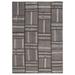 Brown 63" x 91" L Area Rug - Lofy Teselya Rectangle 5'3" X 7'7" Area Rug 91.0 x 63.0 x 0.4 in black/gray/whiteWool/Cotton | 63" W X 91" L | Wayfair