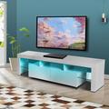 Brayden Studio® Alis Floating mount TV Stand for TVs up to 32" Wood in White | Wayfair 74BF2B8B94244C8CA759790C60CA2D50