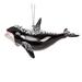 The Holiday Aisle® Hanging Figurine Glass in Black/White | 2.5 H x 3 W x 6 D in | Wayfair 1449E03CE3AE46C3A9D39428C0DB0668