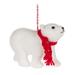 The Holiday Aisle® Hanging Figurine Fabric in Red/White | 4.5 H x 2.5 W x 6 D in | Wayfair F036E2C815964CE085EFAFA59170A8FF