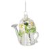 The Holiday Aisle® Watering Can w/ Flowers Holiday Shaped Ornament, Glass in Green/White/Yellow | 3 H x 2 W x 3 D in | Wayfair