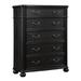 Alcott Hill® Charlotten 5 - Drawer Dresser Wood in Black/Brown | 49.3 H x 38.8 W x 17.5 D in | Wayfair A2A39CFD52F54E588013CA44833BECE4