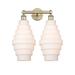 Longshore Tides Bedrie 2 - Light Dimmable Vanity Light Glass in White/Yellow | 20 H x 17 W x 8.5 D in | Wayfair C04429BE3C4F499091F4685D08A01B5B