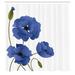 East Urban Home Ameer Floral Shower Curtain w/ Hooks Included Polyester in Pink/Blue/White | 70 H x 69 W in | Wayfair