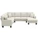 Brown Sectional - Latitude Run® 108*85.5" Modern U Shape Sectional Sofa, 7 Seat Fabric Sectional Sofa Set w/ 3 Pillows Included For Living Room, Apartment | Wayfair