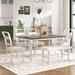 Darby Home Co Aayon 6 - Person Dining Set Wood in White/Brown | 29.9 H x 35.4 W x 59 D in | Wayfair B5ECCE97EBA54E65B3DD0378FE9CE54C