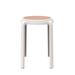 Bay Isle Home™ Alysoun Plastic Accent Stool Plastic in White/Brown | 17.7 H x 13.4 W x 13.4 D in | Wayfair BAF170F531634D4FB6640947DBFD52CA