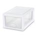 Sterilite Clear & Plastic Storage Bin w/ One Drawer Plastic in White | 6 Quart | Wayfair 12 x 20518006