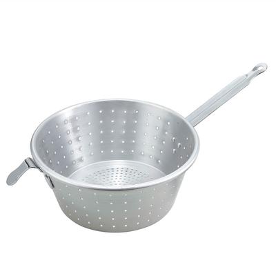 Winco ASS-09 9" Spaghetti Strainer, Aluminum, Silver