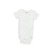 Gerber Short Sleeve Onesie: White Solid Bottoms - Size 0-3 Month