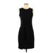 MICHAEL Michael Kors Cocktail Dress - Sheath Crew Neck Sleeveless: Black Print Dresses - Women's Size Medium
