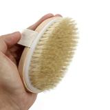 dry brush for cellulite and lymphatic brushing body tend skin shower- Wooden Bath Shower Brush SPA Body Brush without Handle