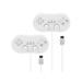 2PCS Classic Game Controller Pad Wired Gamepad Joypad Joystick for Nintendo Wii Remote - White