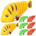 8 Pcs Plastic Wind-up Swing Fish Childrens Toys Toy Fish Robot Fish Toy Clockwork Fish Toy Bathing Toy Baby Toddler