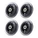 4 Pcs Transparent Wheel High Elastic Scooter Parts Luggage Wheels Kids Presents Kick Scooter Wheels Replacement Wheels