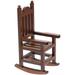 Models Rocking Chair Mini House Supplies Playhouse Furniture Doll House Shake Model Decorate Wooden Child