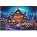 GZHJMY 500 Pieces Christmas Santa Claus Jigsaw Puzzle for Adults Teens Kids Fun Family Game for Holiday Toy Gift Home Decor DIY Games Gifts