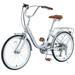 22 Aluminum Alloy Frame City Bike Kids Adults 7 Speed Bicycle for Girls Women Urban Commuter 85% assembled Silver