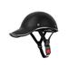 Fresh Fab Finds Adjustable Windproof Leather Sunshade Baseball Cap Anti-UV Safety Bike Helmet Black - Unisex