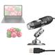 OWSOO Microscope Laptop Plant Observation Portable Microscope Handheld Microscope Handheld Laptop Knitwear Plant Observation Circuit Handheld Laptop Plant 1600X USB Portable ERYUE USB Microscope